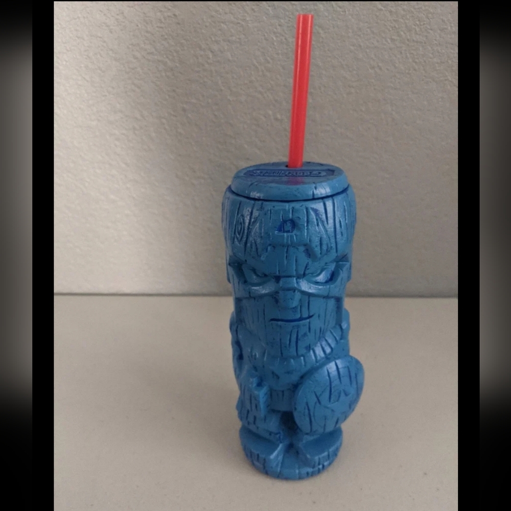 Marvel Geek Tikis Blue Patriotic Captain America Party Tumbler Collectibles Gift